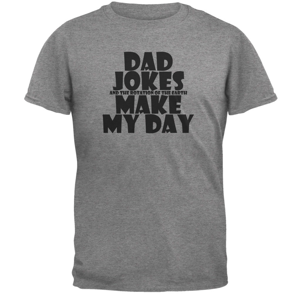 Father's Day Dad Jokes Make My Day Mens T Shirt Men's T-Shirts Father's Day LG Graphite 