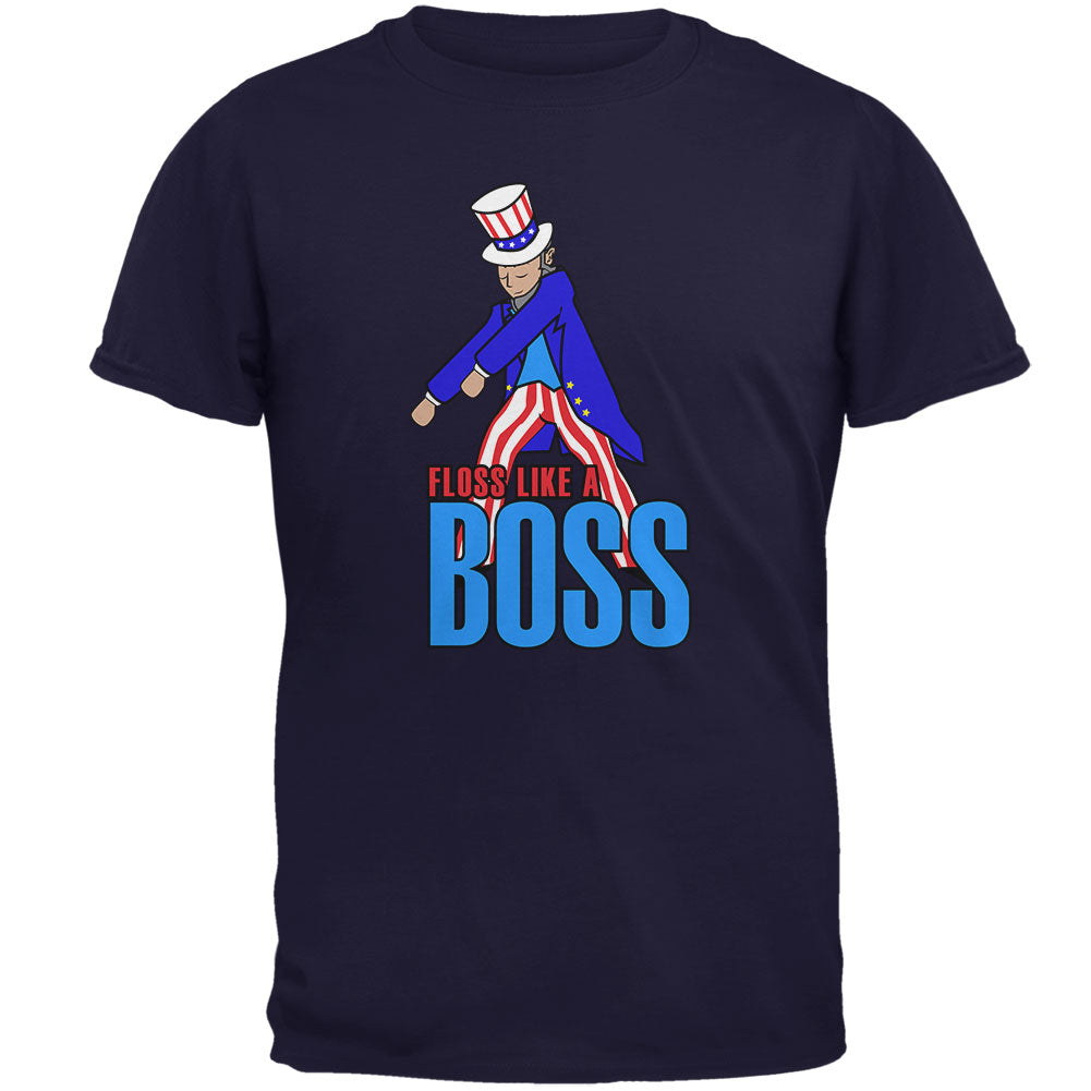 4th Of July Flossing Uncle Sam Dance Patriot Mens T Shirt Men's T-Shirts 4th of July 2XL Navy 