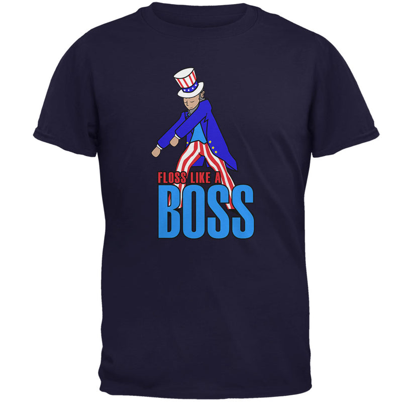 4th Of July Flossing Uncle Sam Dance Patriot Mens T Shirt Men's T-Shirts 4th of July 2XL Navy 