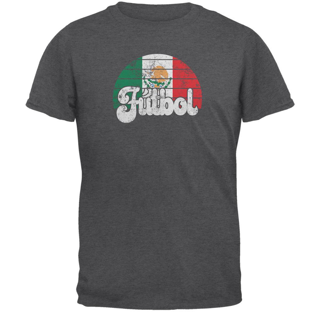 World Cup Mexico Futbol Football Soccer Mens T Shirt Men's T-Shirts Old Glory 2XL Grey 