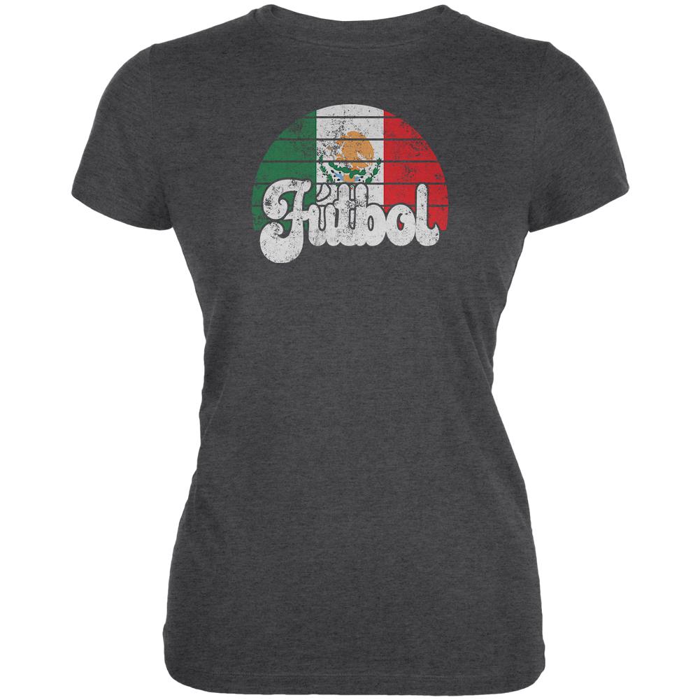 World Cup Mexico Futbol Football Soccer Juniors Soft T Shirt Juniors T-Shirts Old Glory 2XL Black 