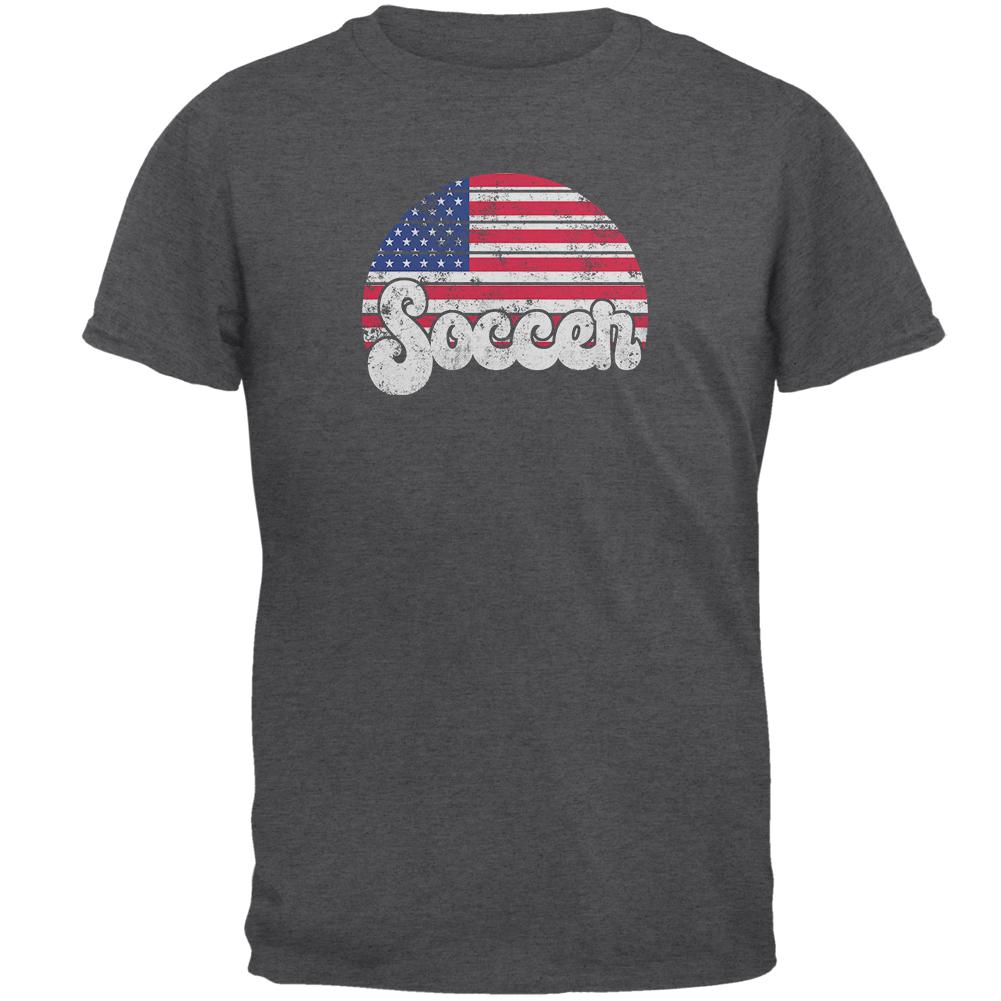 World Cup United States Football Soccer Mens T Shirt Men's T-Shirts Old Glory 2XL Grey 