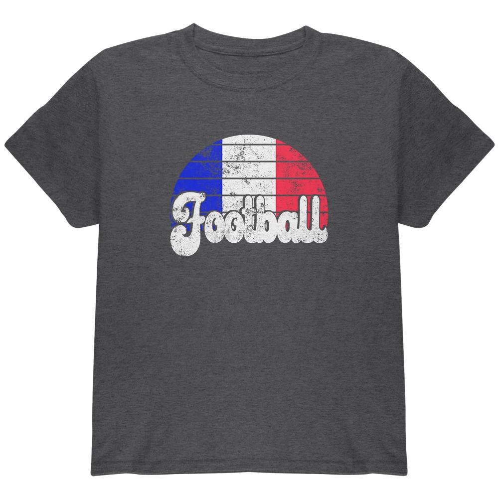 World Cup France Football Soccer Youth T Shirt Youth T-Shirts Old Glory LG Grey 