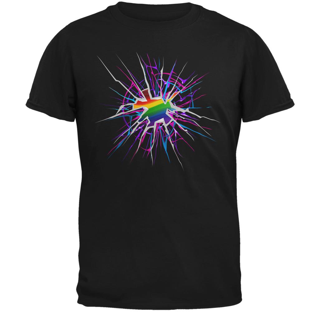 LGBT Trans Breaking Through Barriers Mens T Shirt Men's T-Shirts Old Glory 2XL Black 