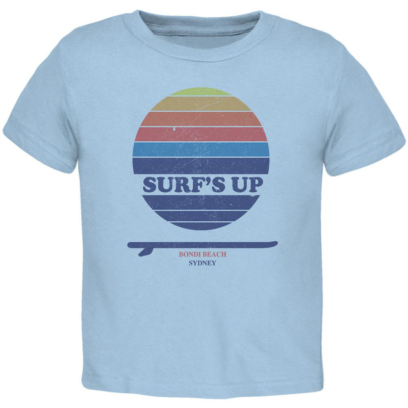 Surf's Up Bondi Beach Sydney Australia Toddler T Shirt Toddler T-Shirts Old Glory 2T Blue 