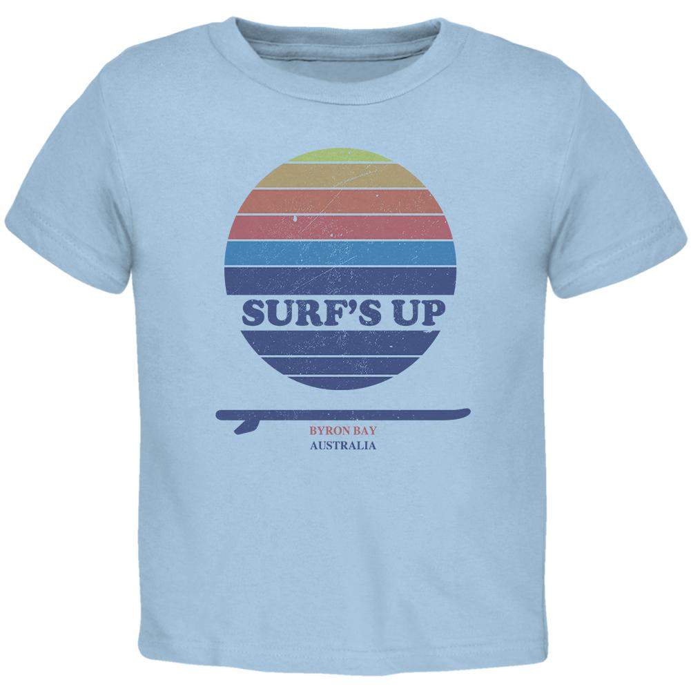 Surf's Up Byron Bay Australia Toddler T Shirt Toddler T-Shirts Old Glory 2T Blue 