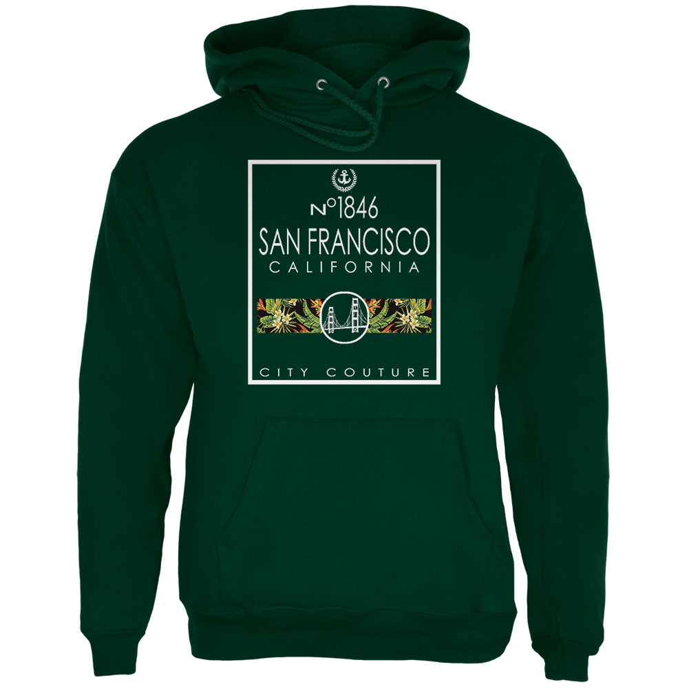 Bridge Cute Couture San Francisco California Mens Hoodie Men's Hoodies Old Glory 2XL Green 