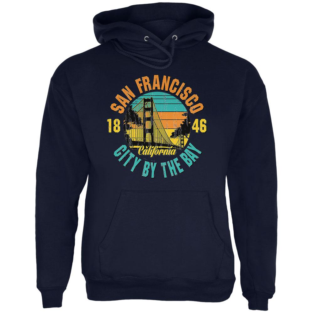 Bridge San Francisco California Mens Hoodie Men's Hoodies Old Glory 2XL Navy 