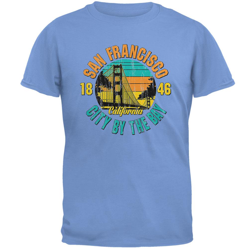 Bridge San Francisco California Mens T Shirt Men's T-Shirts Old Glory 2XL Blue 