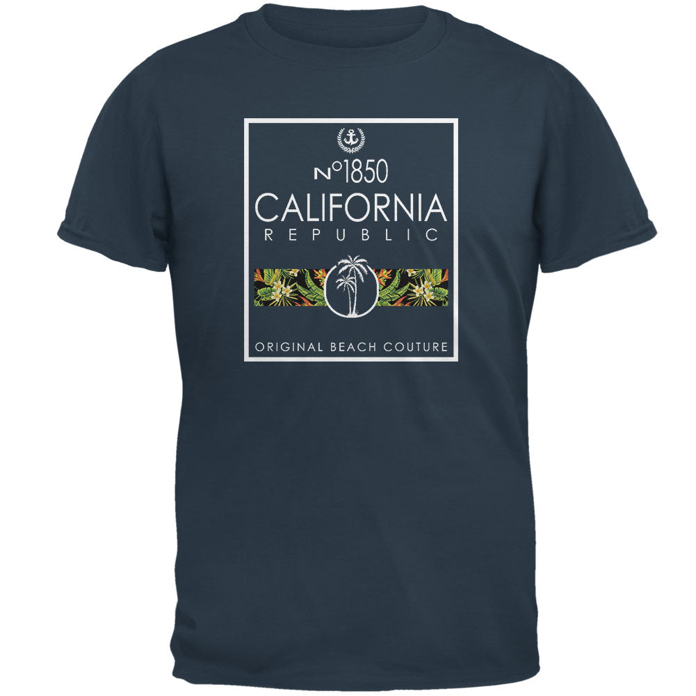 Floral Palm Tree Beach Couture California Republic Mens T Shirt Men's T-Shirts Old Glory MD Denim 