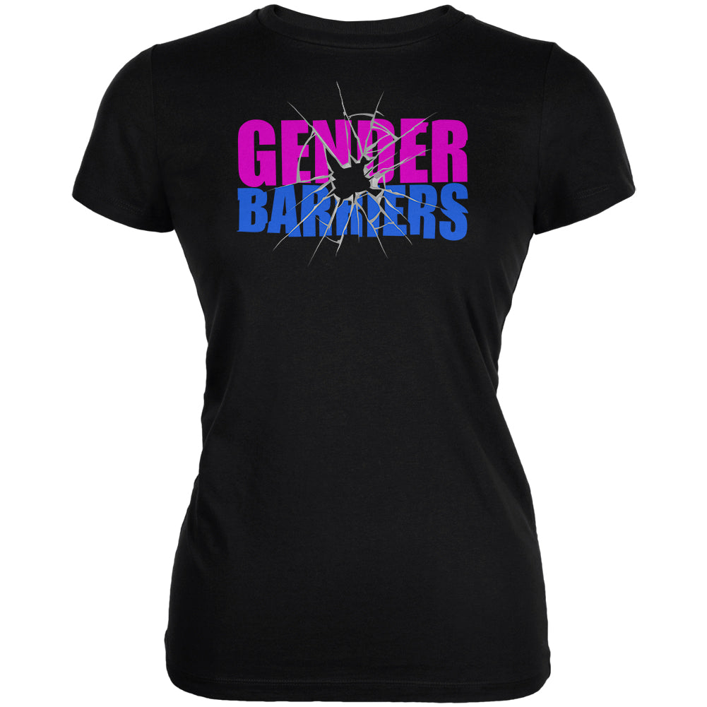 Breaking Down Gender Barriers Juniors Soft T Shirt Juniors T-Shirts Old Glory 2XL Black 