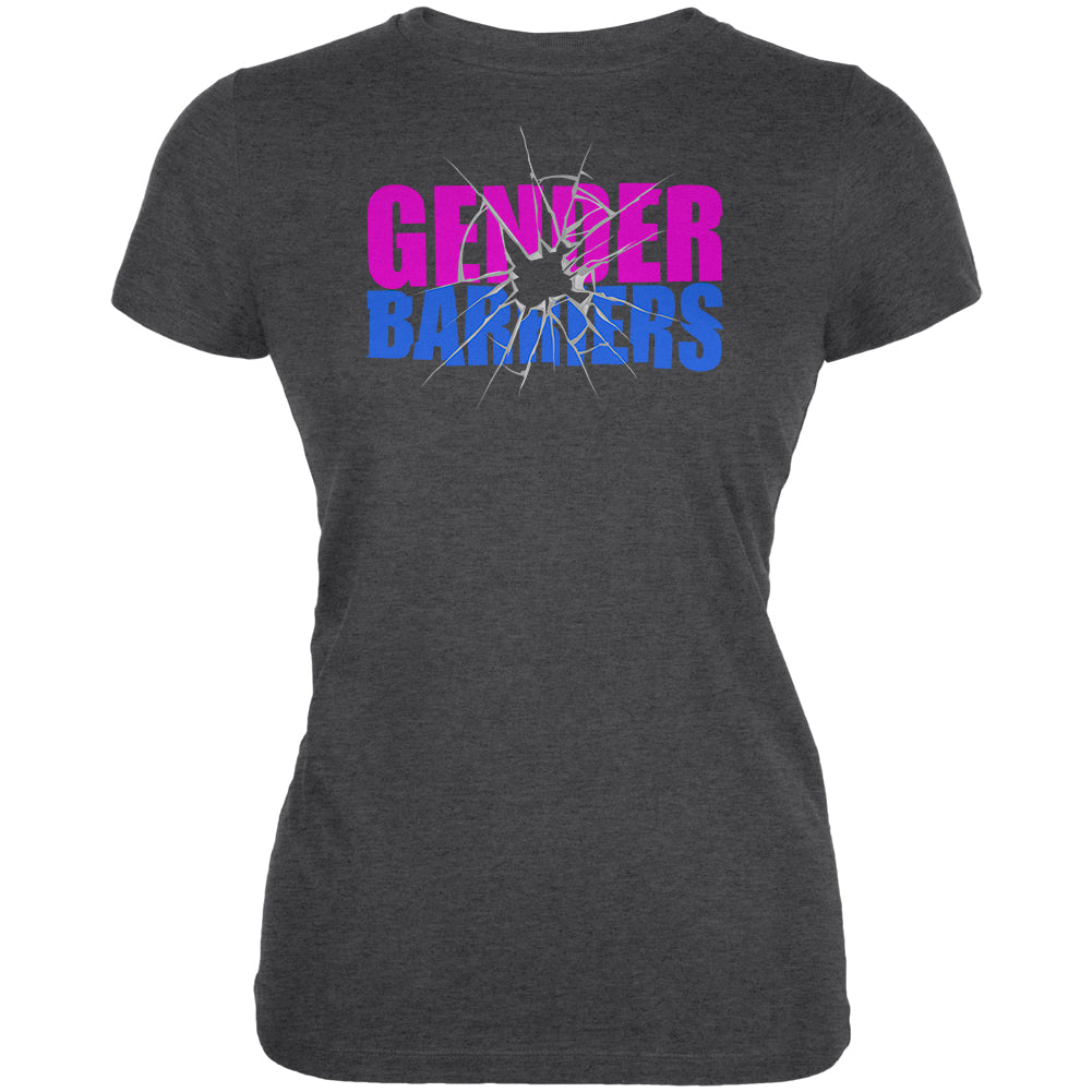 Breaking Down Gender Barriers Juniors Soft T Shirt Juniors T-Shirts Old Glory 2XL Deep Heather 