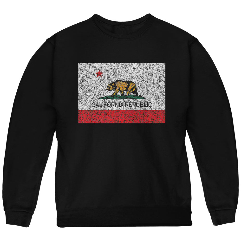 Bear California Republic Youth Sweatshirt Youth Sweatshirts Old Glory YLG Black 