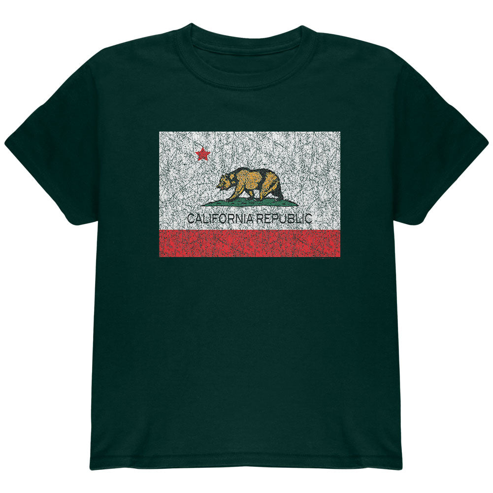 Bear California Republic Youth T Shirt Youth T-Shirts Old Glory YLG Green 