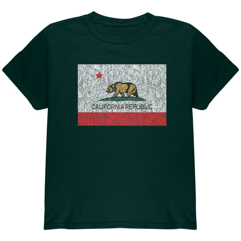 Bear California Republic Youth T Shirt Youth T-Shirts Old Glory YLG Green 