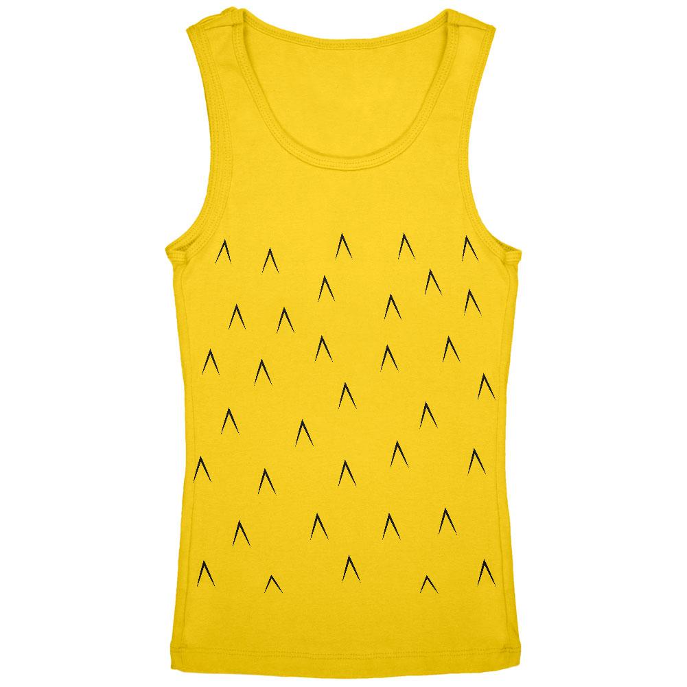 Halloween Pineapple Costume Youth Girls Tank Top Youth Tank Tops Old Glory LG Yellow 