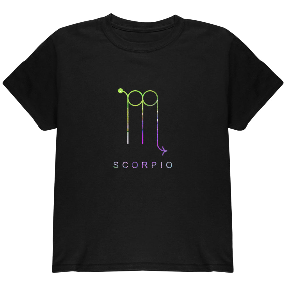 Sacred Zodiac Scorpio Youth T Shirt Youth T-Shirts global YLG Black 