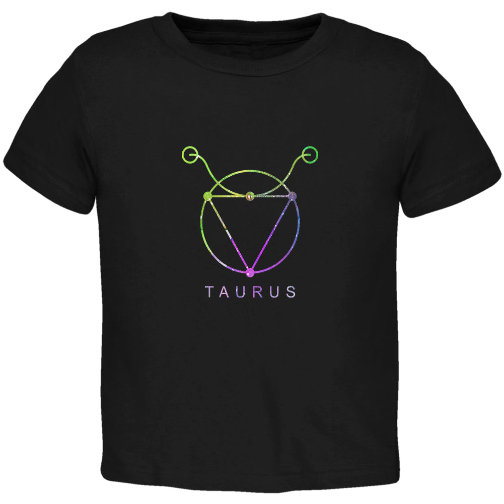 Sacred Zodiac Taurus Toddler T Shirt Toddler T-Shirts global 2T Black 