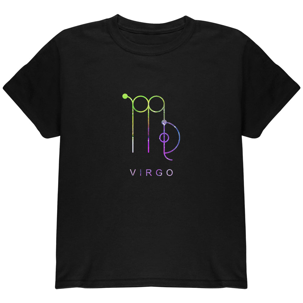 Sacred Zodiac Virgo Youth T Shirt Youth T-Shirts global YLG Black 