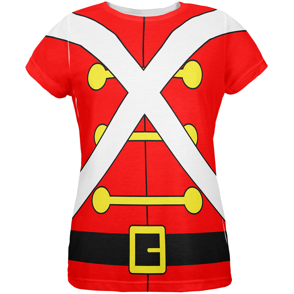 Christmas Toy Soldier Costume All Over Womens T Shirt Women's T-Shirts Old Glory LG Multicolored 