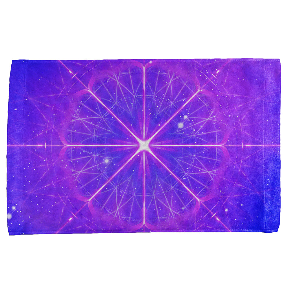 Celestial Gateway Fractal Mandala All Over Hand Towel Hand Towel global OS Multi 