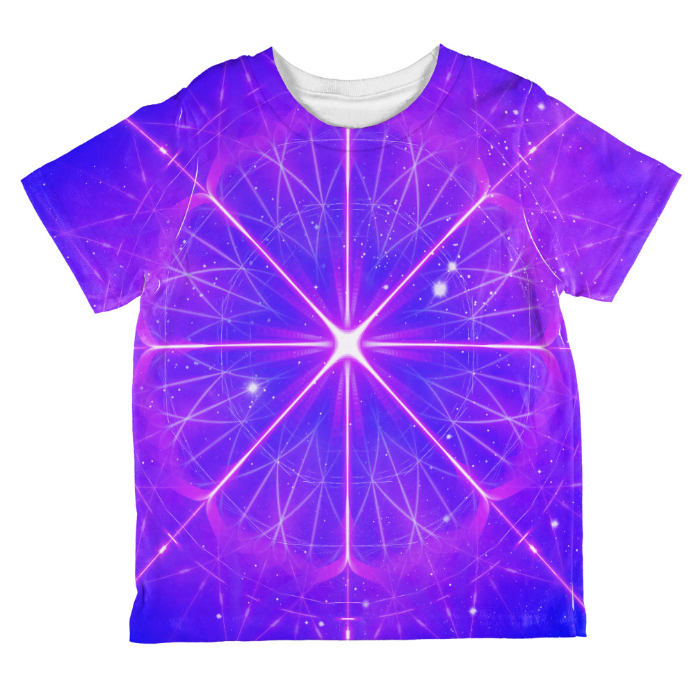 Celestial Gateway Fractal Mandala All Over Toddler T Shirt Toddler T-Shirts global 2T Multi 