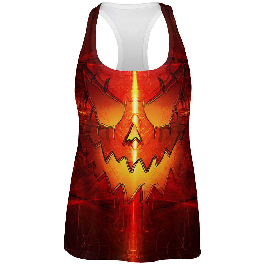 Halloween Intergalactic Pumpkin of Doom All Over Womens Work Out Tank Top Women's Tank Tops Old Glory 2XL Multi 