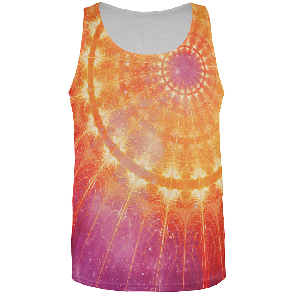 Celestial Cathedral Fractal Mandala All Over Mens Tank Top Men's Tank Tops global 2XL Multi 