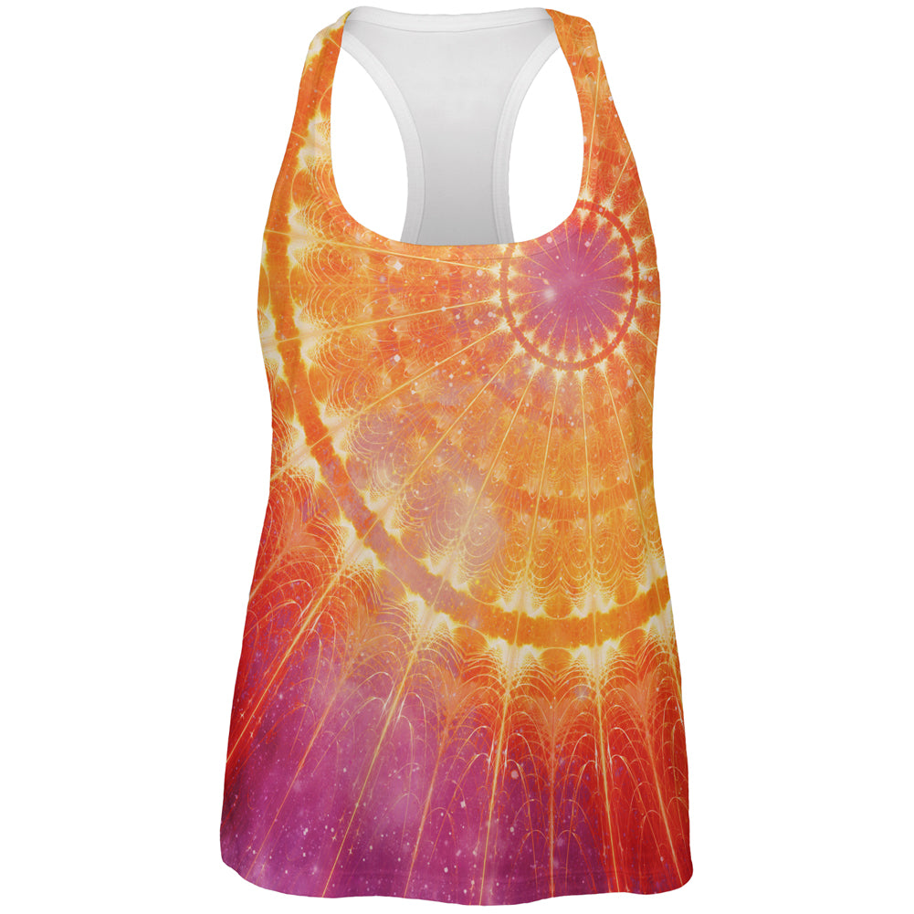 Celestial Cathedral Fractal Mandala All Over Womens Work Out Tank Top Women's Tank Tops global 2XL Multi 