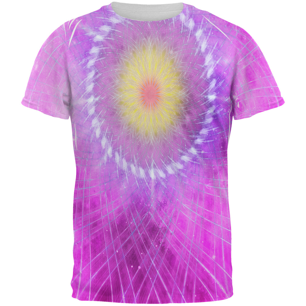Rum Runner Hibiscus Fractal Mandala All Over Mens T Shirt Men's T-Shirts global 2XL Multi 