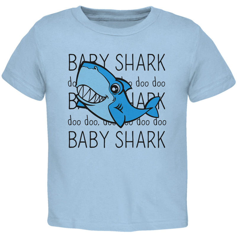 Baby Shark Cute Silly Toddler T Shirt Toddler T-Shirts Old Glory 2T Blue 