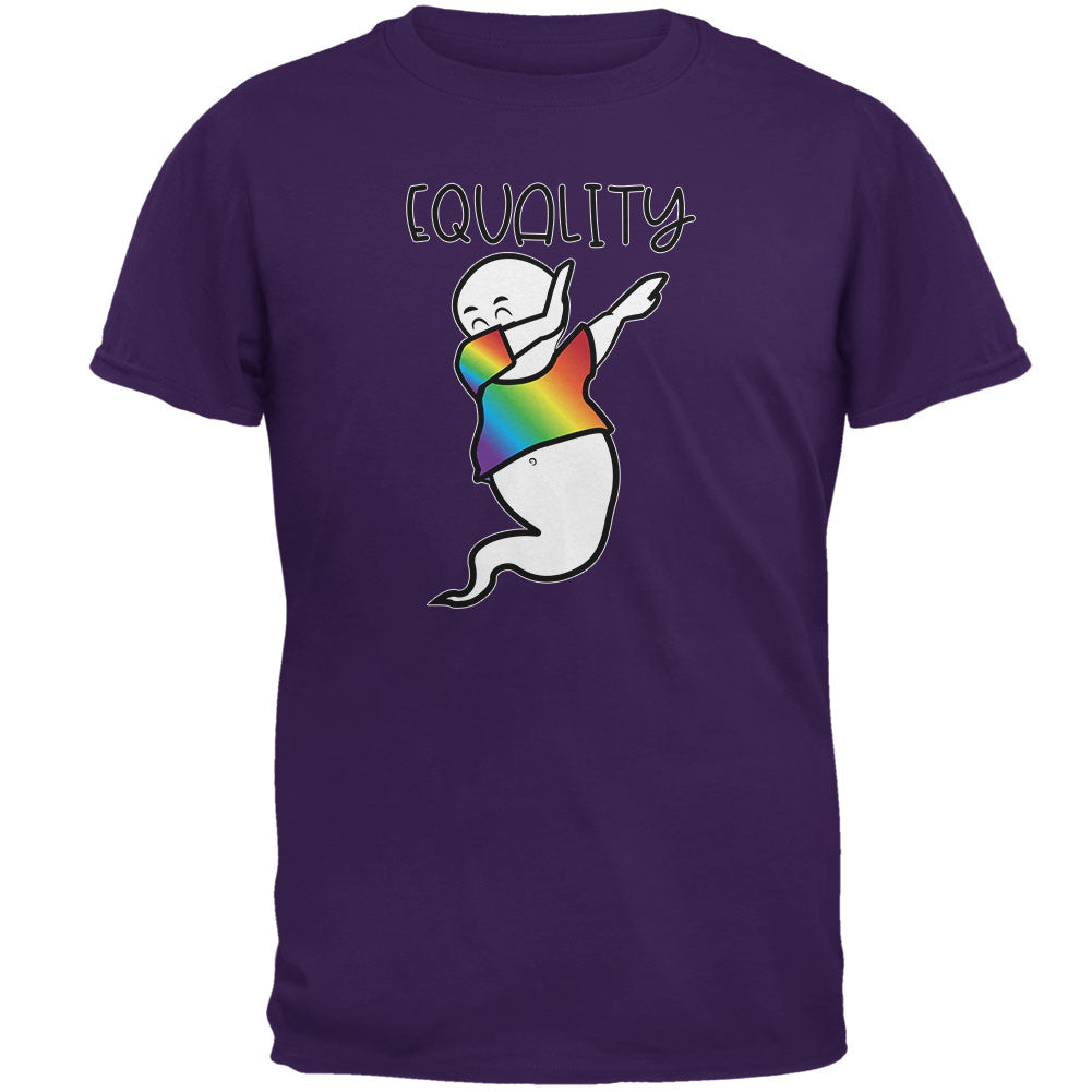 LGBTQ Dabbing Gay Ghost Pride Equality Mens T Shirt Men's T-Shirts LGBT 2XL Purple 