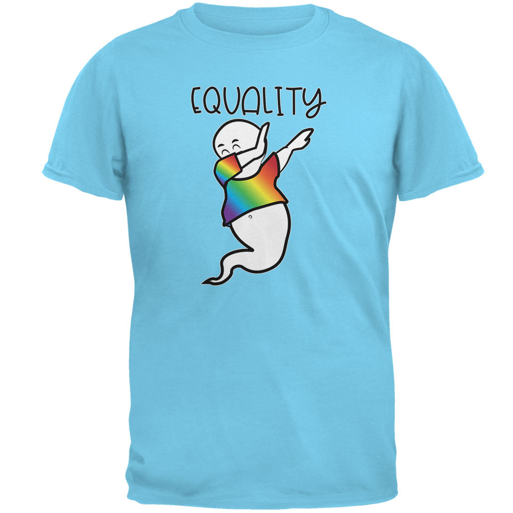 LGBTQ Dabbing Gay Ghost Pride Equality Mens T Shirt Men's T-Shirts LGBT 2XL Sky 