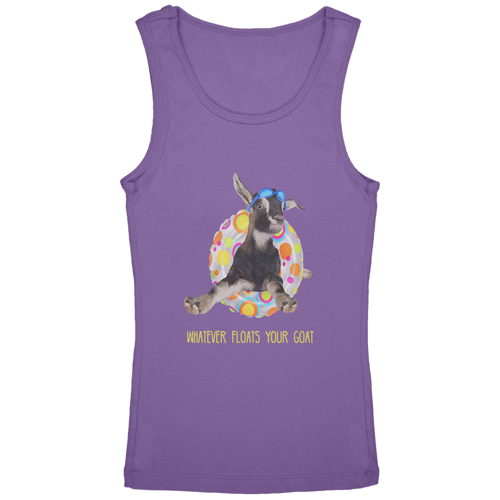 Whatever Floats your Goat Boat Youth Girls Tank Top Youth Tank Tops Old Glory YLG Lavender 