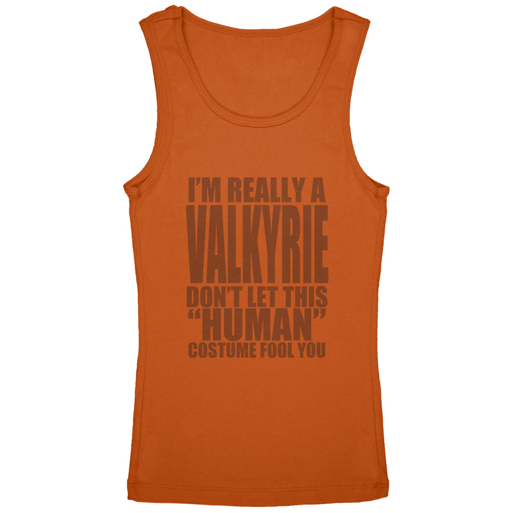 Halloween Human Valkyrie Costume Youth Girls Tank Top Youth Tank Tops Old Glory YLG Pumpkin 