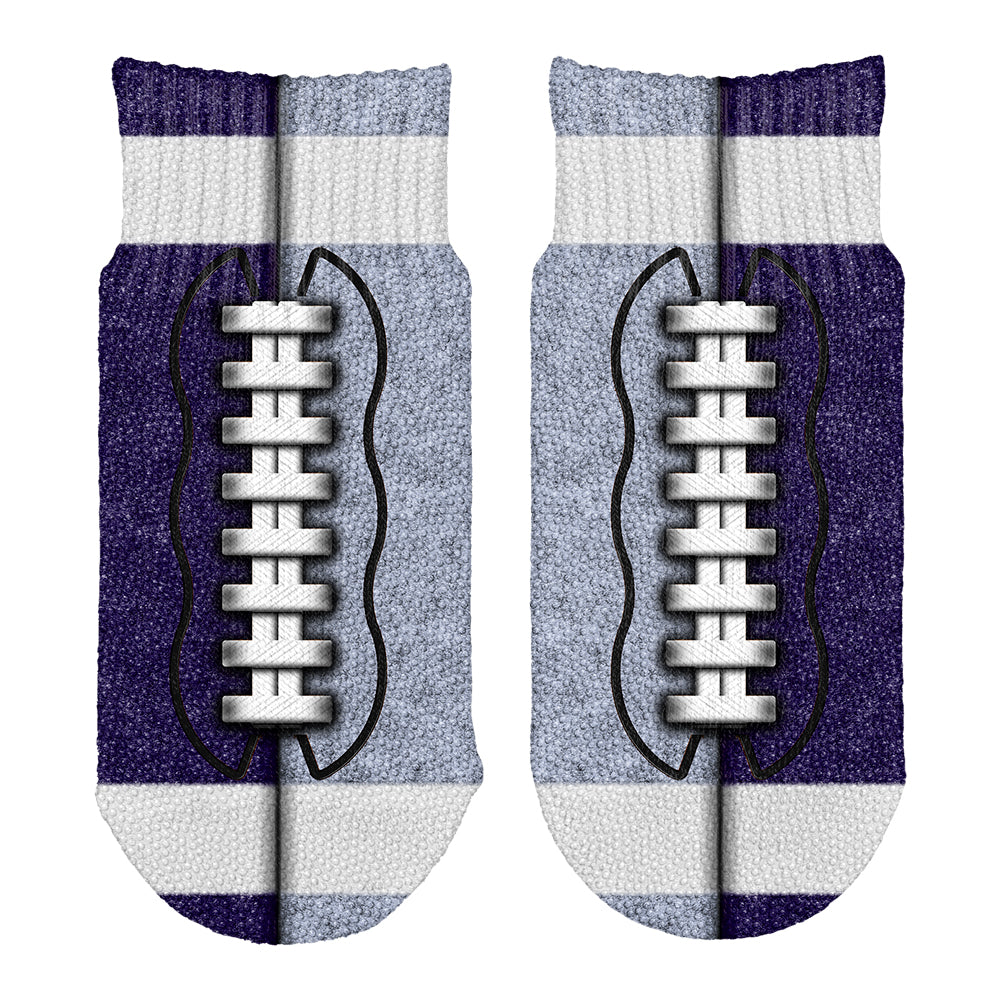 Fantasy Football Team Navy and Light Blue All Over Toddler Ankle Socks Toddler Socks Old Glory OS Multi 