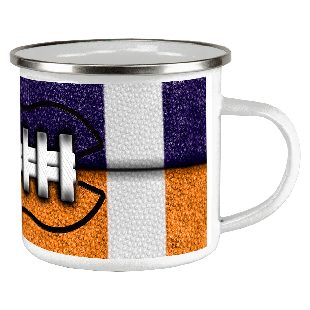 Fantasy Football Team Navy and Orange Camp Cup Coffee Mugs Old Glory OS Multi 