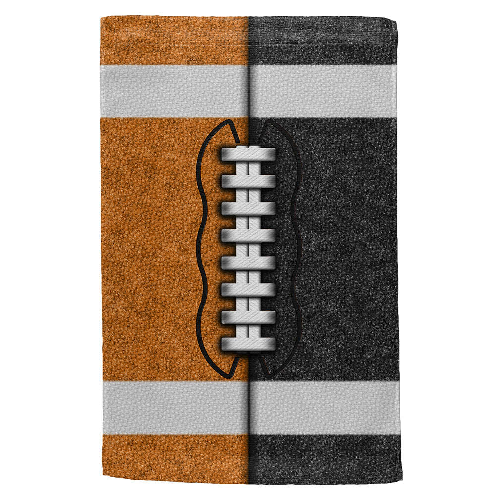 Fantasy Football Team Orange and Black All Over Sport Towel Sports Towels Old Glory OS Multi 