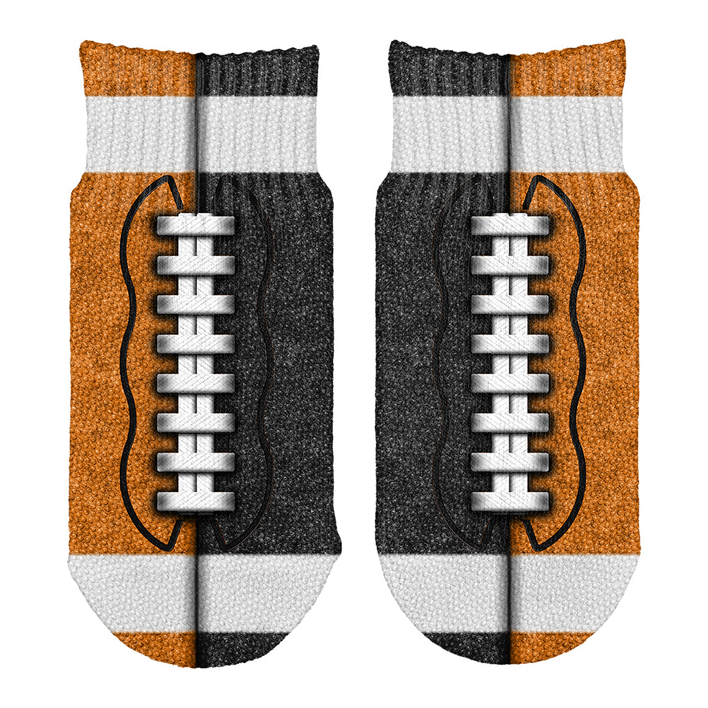 Fantasy Football Team Orange and Black All Over Toddler Ankle Socks Toddler Socks Old Glory OS Multi 