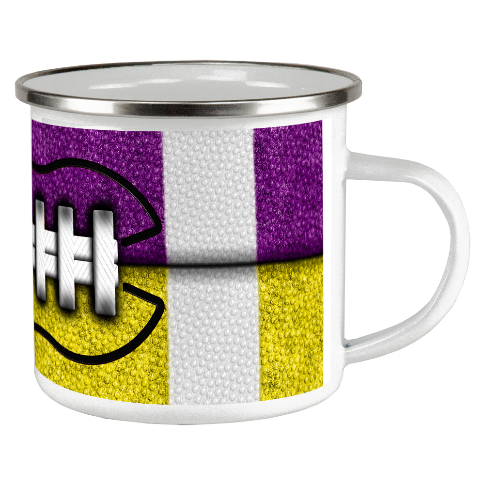 Fantasy Football Team Purple and Yellow Camp Cup Coffee Mugs Old Glory OS Multi 