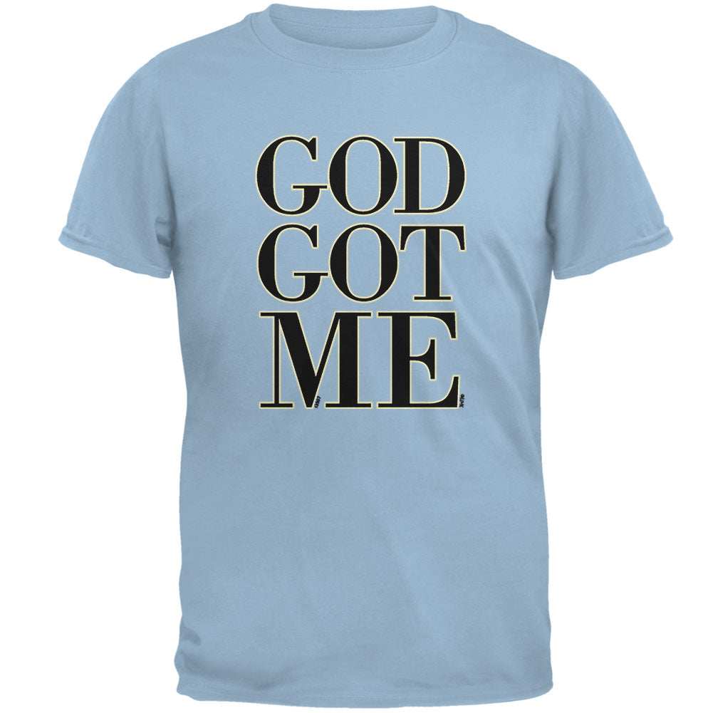 God Got Me Mens T Shirt Men's T-Shirts Old Glory 2XL Blue 