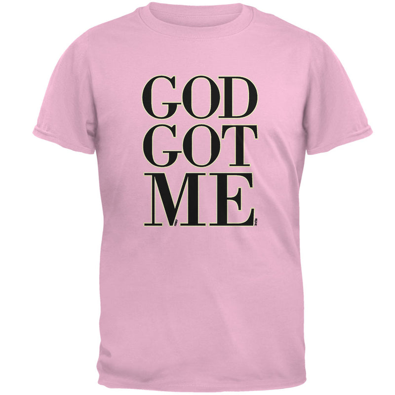 God Got Me Mens T Shirt Men's T-Shirts Old Glory 2XL Pink 