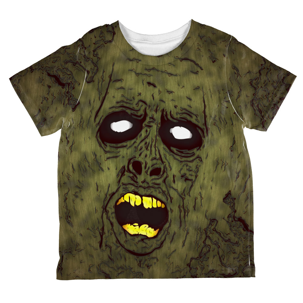 Halloween Dirty Ugly Zombie Face All Over Toddler T Shirt Toddler T-Shirts Old Glory 2T Multi 