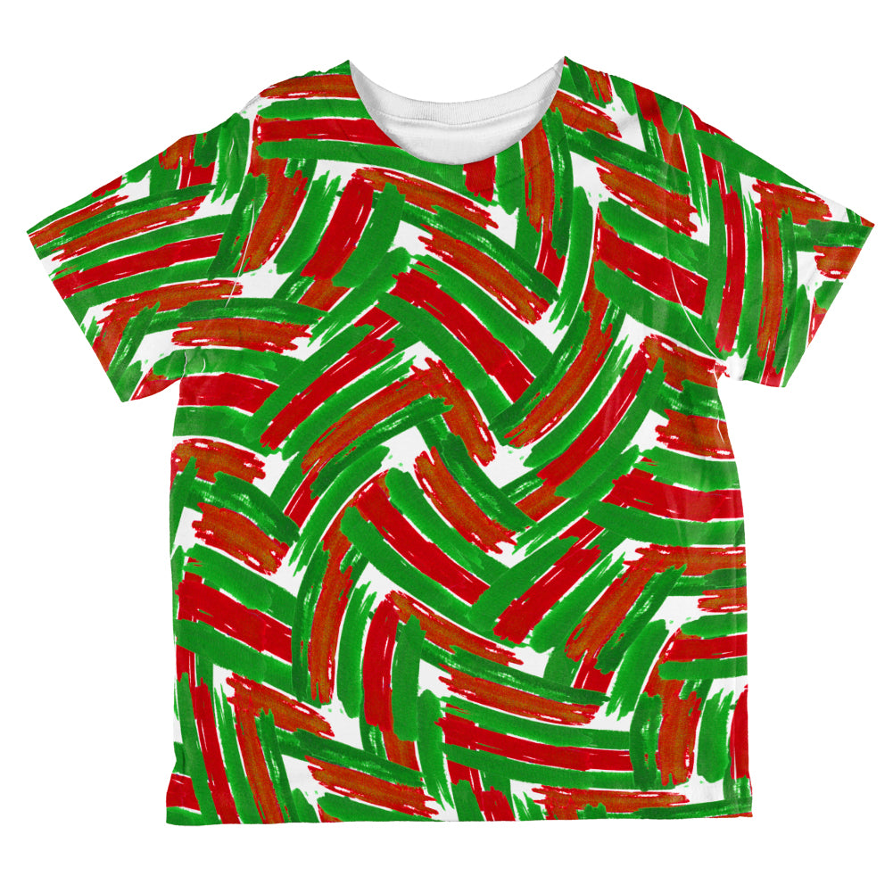 Christmas Madness Crazy Ugly Marker Swirl All Over Toddler T Shirt Toddler T-Shirts Old Glory 2T Multicolored 