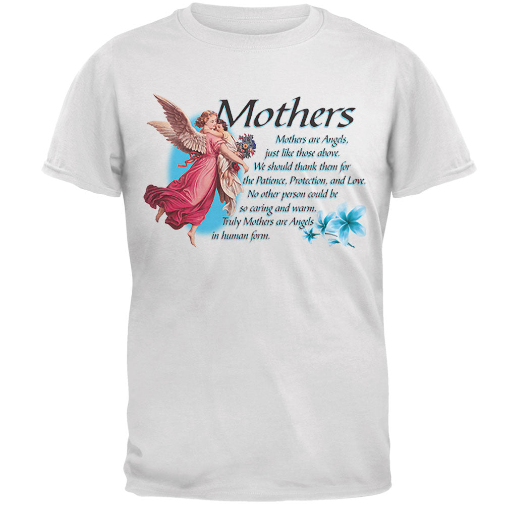 Mother Angel Mens T Shirt Men's T-Shirts Old Glory 2XL White 