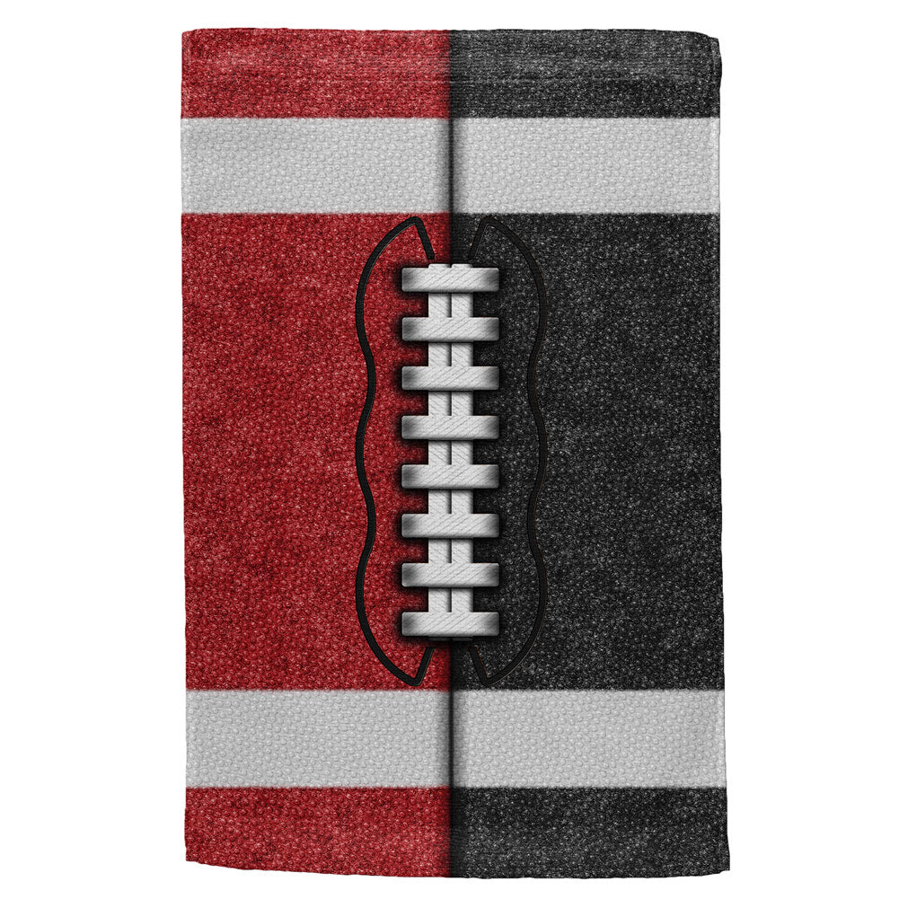 Fantasy Football Team Red and Black All Over Sport Towel Sports Towels Old Glory OS Multi 