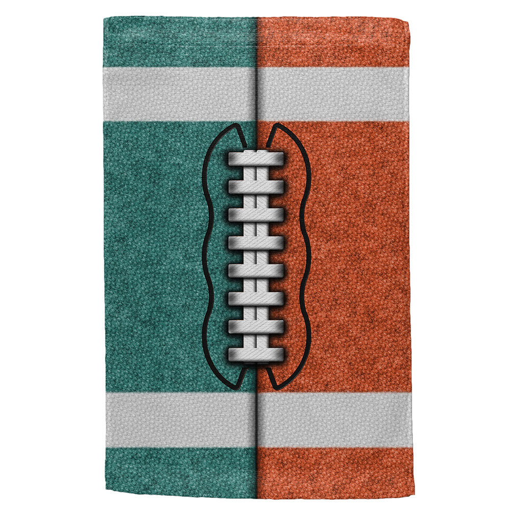 Fantasy Football Team Teal and Orange All Over Sport Towel Sports Towels Old Glory OS Multi 