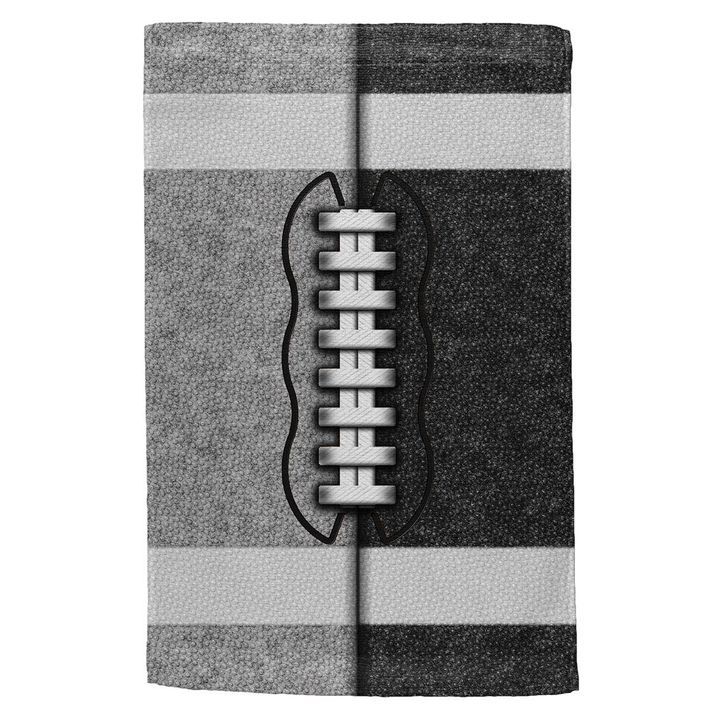 Fantasy Football Team Silver and Black All Over Sport Towel Sports Towels Old Glory OS Multi 