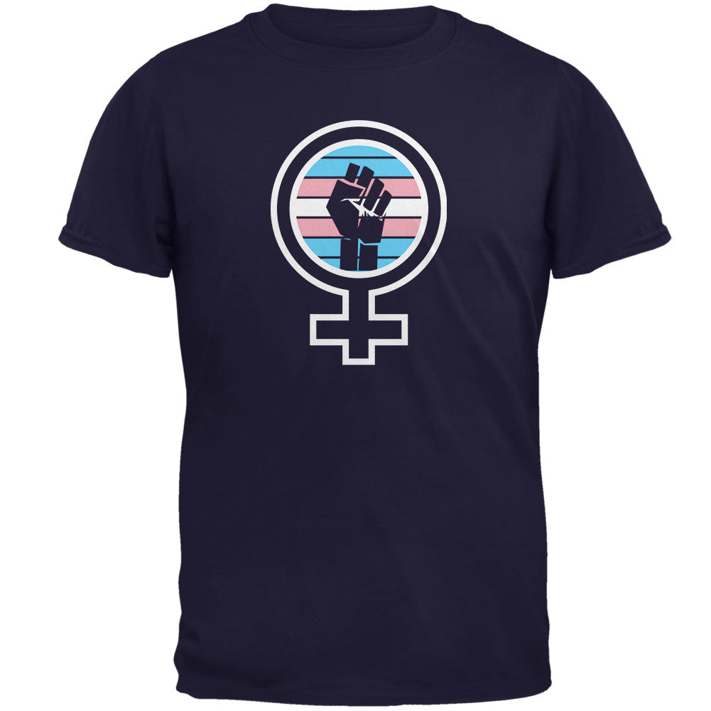 Feminist Raised First 70's Retro Sun Trans Flag Mens T Shirt Men's T-Shirts Old Glory 2XL Navy 