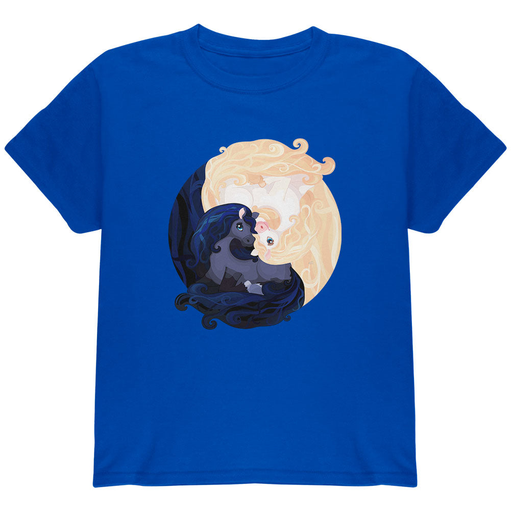 Pretty Ponies Yin Yang Youth T Shirt Youth T-Shirts Old Glory YLG Royal 